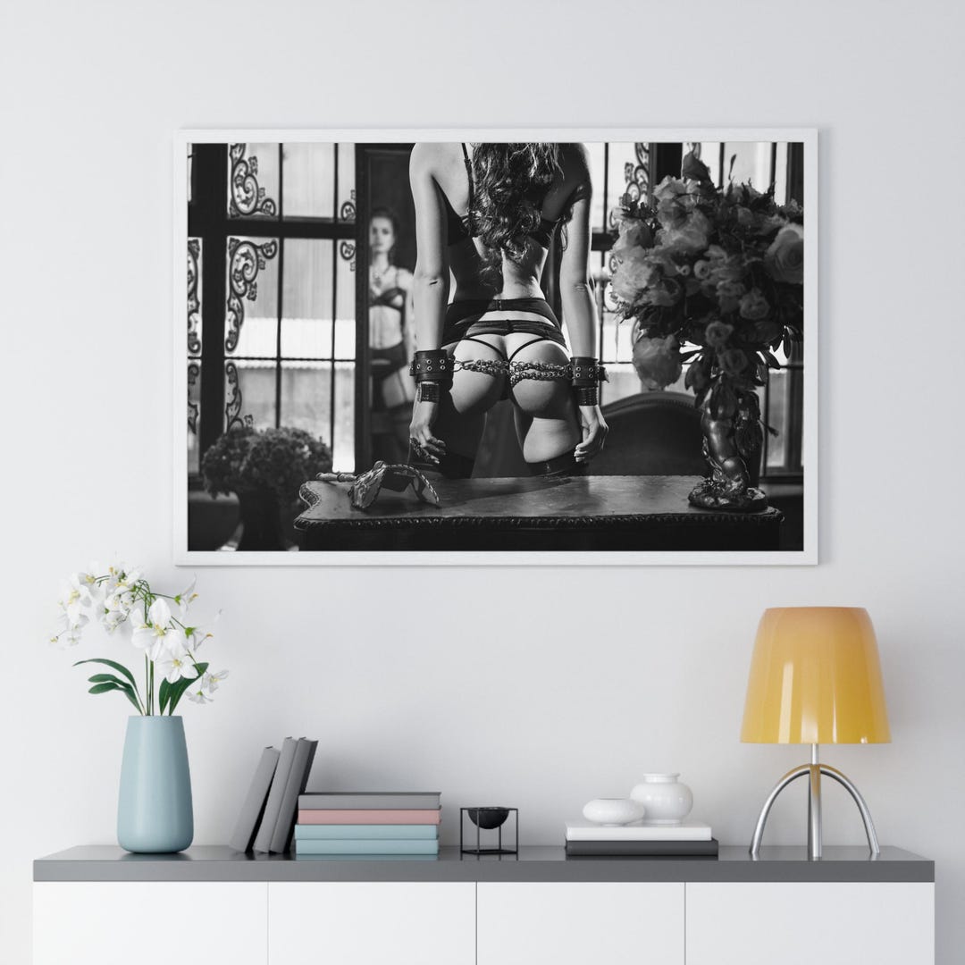Elegant Female Empowerment Poster Artistic Bondage Black & White Print Framed Wall Art - Etsy