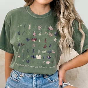 Celebrate Minds of All Kinds Shirts, Neurodiversity Shirt, Autism Awareness Shirt, ADHD Shirt, Autism Acceptance Gift for Special,Trendy Tee