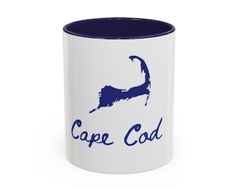 Kubek do kawy z mapą Cape Cod – wystrój kuchni w stylu nadmorskim, prezent marynistyczny