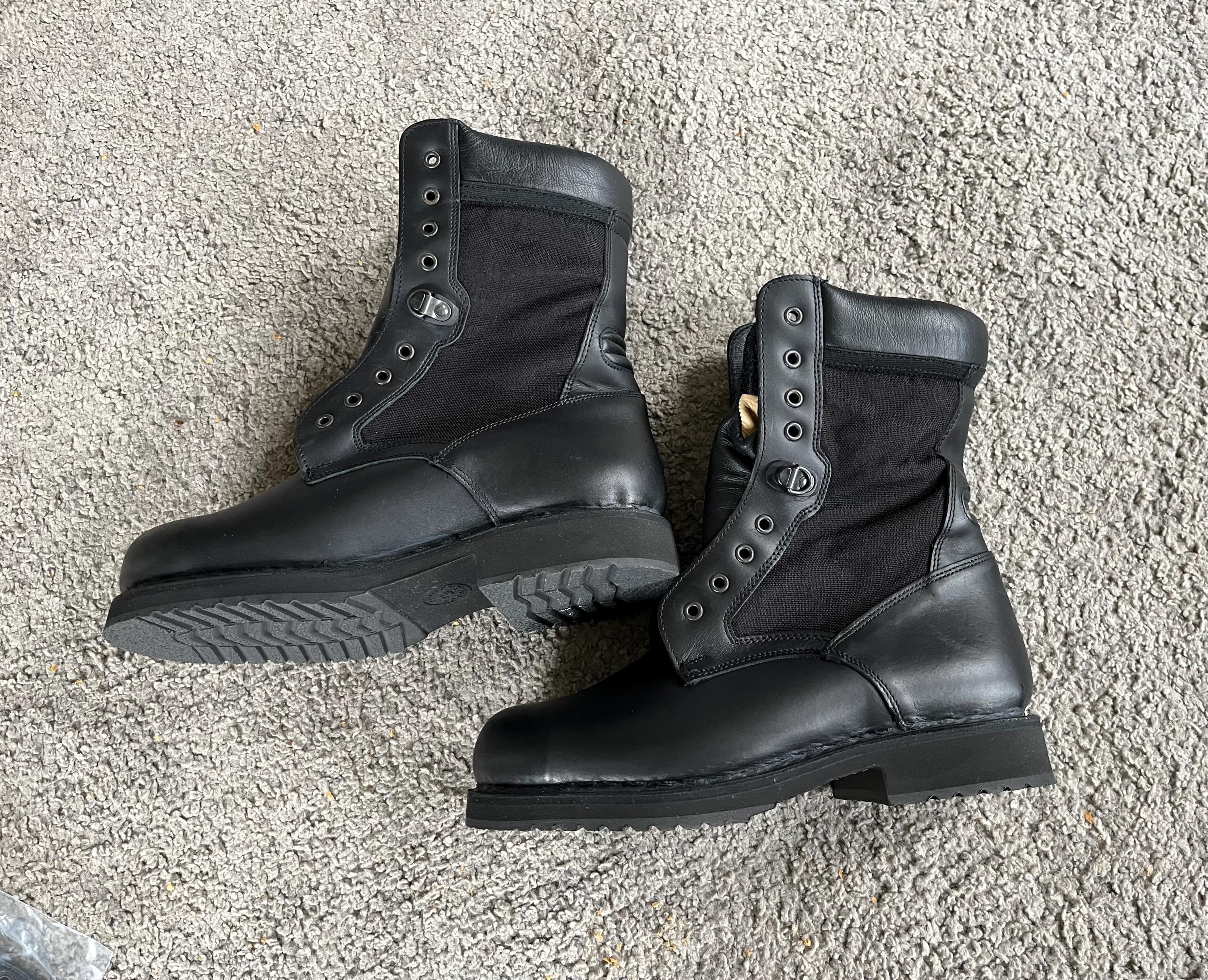 Italian leather combat/work/sport boot Combat Leather Boots Italian Army Vintage 80S, 1985  main image 3