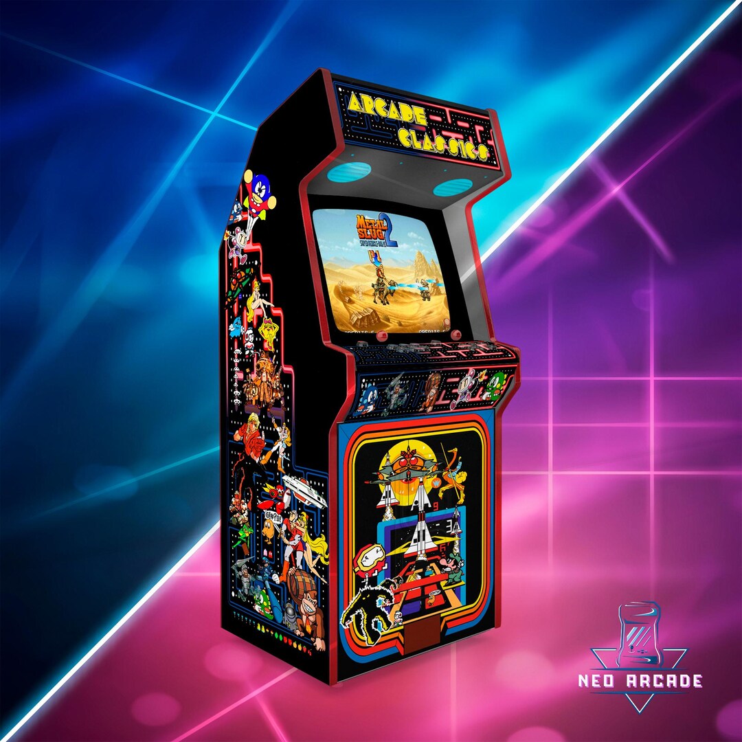 Classic Multicade Arcade Cabinet | Retro Arcade Artwork | Full Size ...