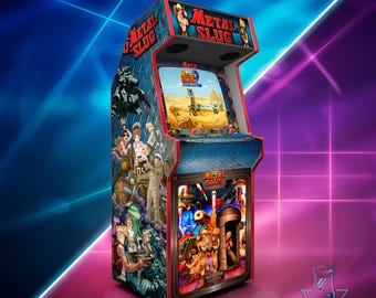 Metal Slug Arcade Cabinet Vinyl | Multicade Full Size Artwork | Retro SNK Arcade Design