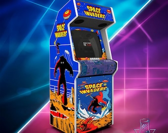 Space Invaders Retro Arcade cabinet machine arcade vinyl