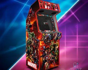 Marvel Arcade Vinyl – Retro Cabinet Skin for Full-Size Arcade Machine