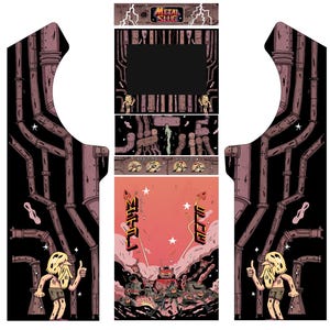 Machine d'arcade de dessin animé Metal Slug