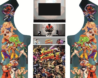 Street Fighter Arcade Vinyl – Retro Cabinet Skin for Full-Size Arcade Machine