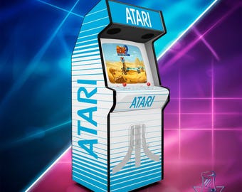 Atari System 1 Arcade Cabinet | Retro Arcade Artwork | Full Size Arcade Design | Classic Gaming Stickers | Multicade Cabinet Decals