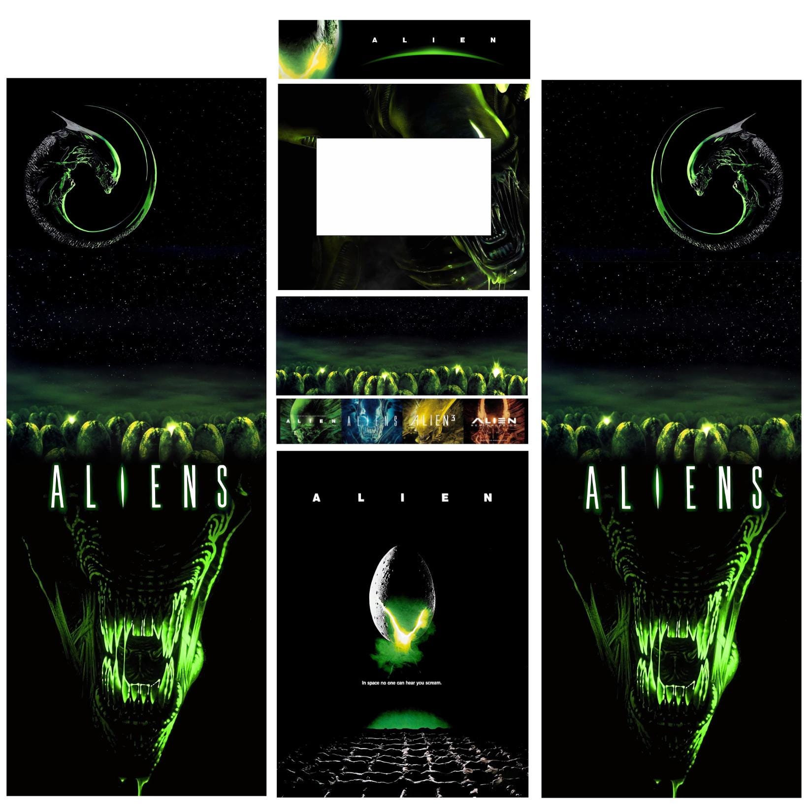 Aliens Arcade Vinyl – Retro Arcade Cabinet Skin for Full-size Arcade ...