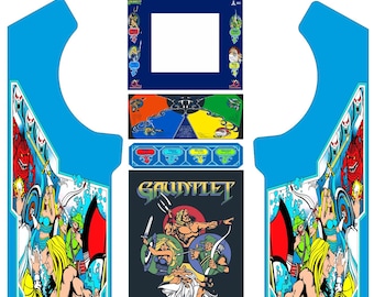 Gauntlet Full-Size Arcade Vinyl Artwork | Classic Dungeon Crawler Retro Game | Arcade Cabinet Graphics