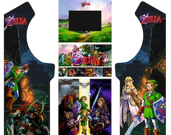 Arte em vinil Legend of ZELDA para máquina de fliperama – decalque de vinil para máquina de fliperama