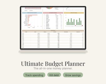 7-in-1 Budget Planner Bundle | Excel & Google Sheets (Digital Download)