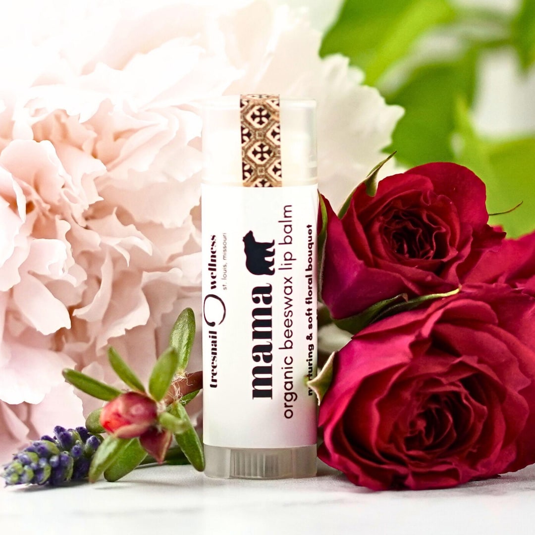 Mama Bear Natural Lip Balm – Nurturing Floral Moisture for Dry Lips ...