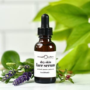 Dry Skin Face Serum (Patchouli + Palmarosa + Bakuchiol) • Plant-Based Support for Dry, Tight, Flaky Skin • Small-Batch, Natural Skincare