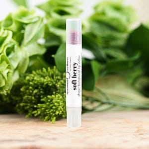 Soft Berry Tinted Lip Balm – Sheer Botanical Natural Tint (Alkanet Infusion)