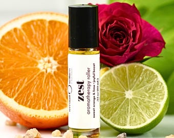 Uplifting Essential Oil Roller – Natural Zest Citrus Mood Blend
