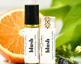 Bride to Be Gift Set – Essential Oil Roller & Natural Lip Balm (.15 oz Oval Tube)