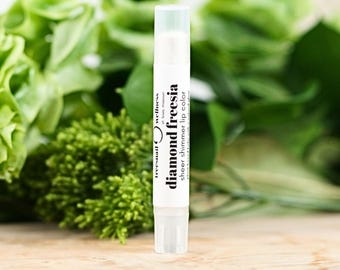 Sheer Frosted Tinted Lip Balm – Diamond Freesia Natural Lip Shimmer