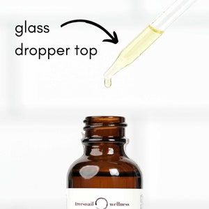 All Treesnail Wellness face serums come with a glass dropper top for easy and clean application.