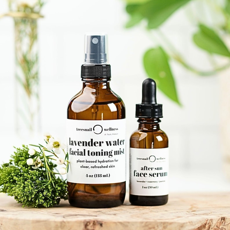 Coffret soin après-soleil naturel - Duo hydrolat + sérum visage image 1