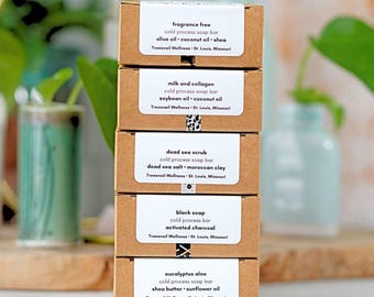 Set of 5 Natural Soaps – Handmade Bar Soap Collection