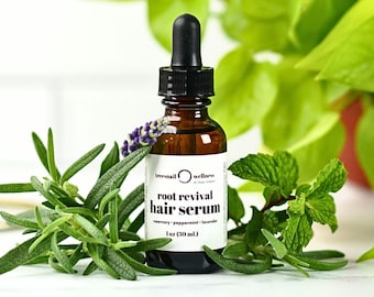 Huile de croissance des cheveux au romarin - Sérum régénérant pour le cuir chevelu pour cheveux clairsemés