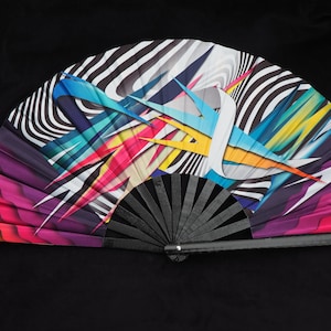 Hand Fan, Clacking Hand Fan, Rave Fan, Festival Fan, Bamboo Fan