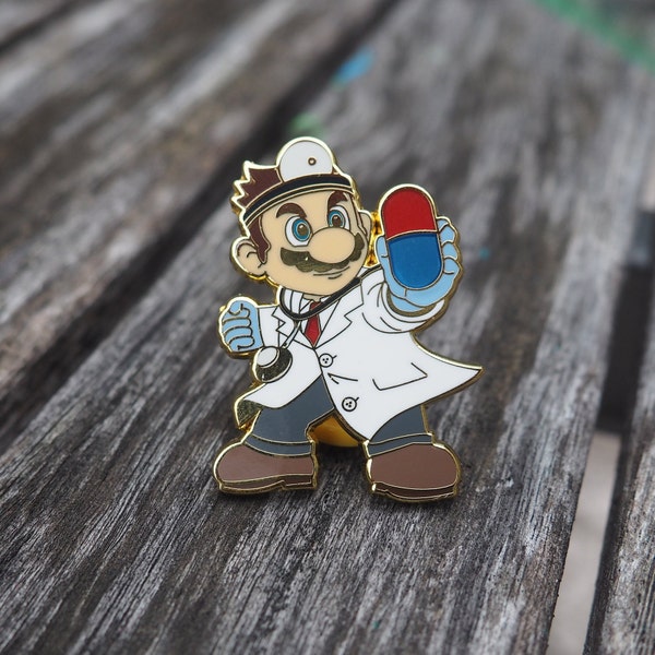 Dr. Mario Hard Enamel Pin - Limited Edition