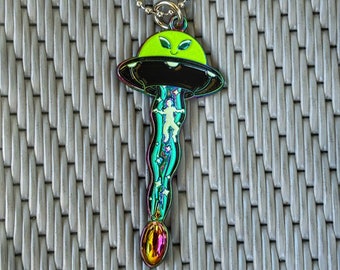 Beam Me Up Spoon Pendant, pendant, spoon, glow-in-the-dark pendant