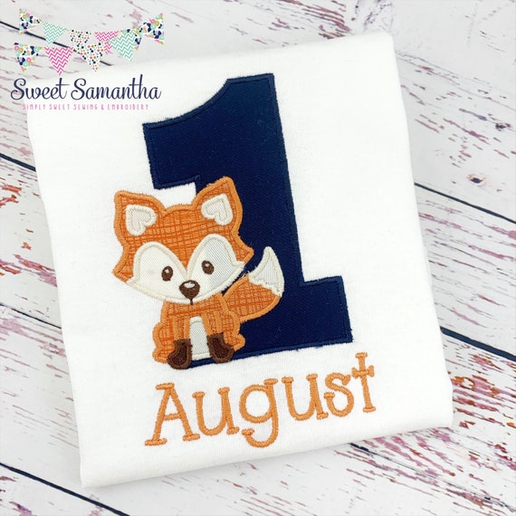 fox first birthday shirt