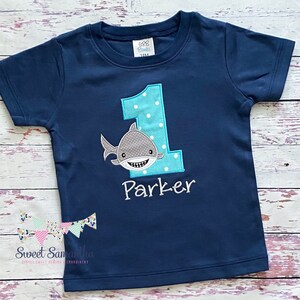 Boys Shark Birthday Shirt Shark Birthday Shark Shirt - Etsy