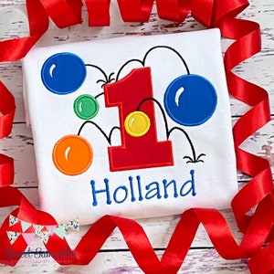 Boys First Birthday Bouncy Balls Shirt - Bouncy Ball Shirt - Personalized Boys First Birthday Shirt
