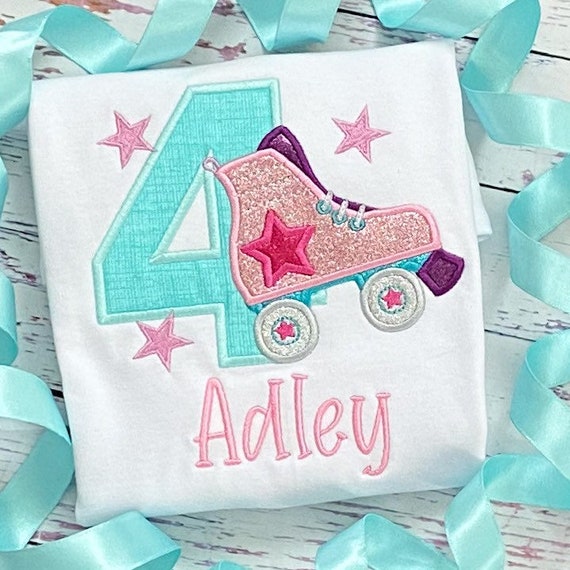 Girls roller skate birthday shirt - Roller Skating Party shirt