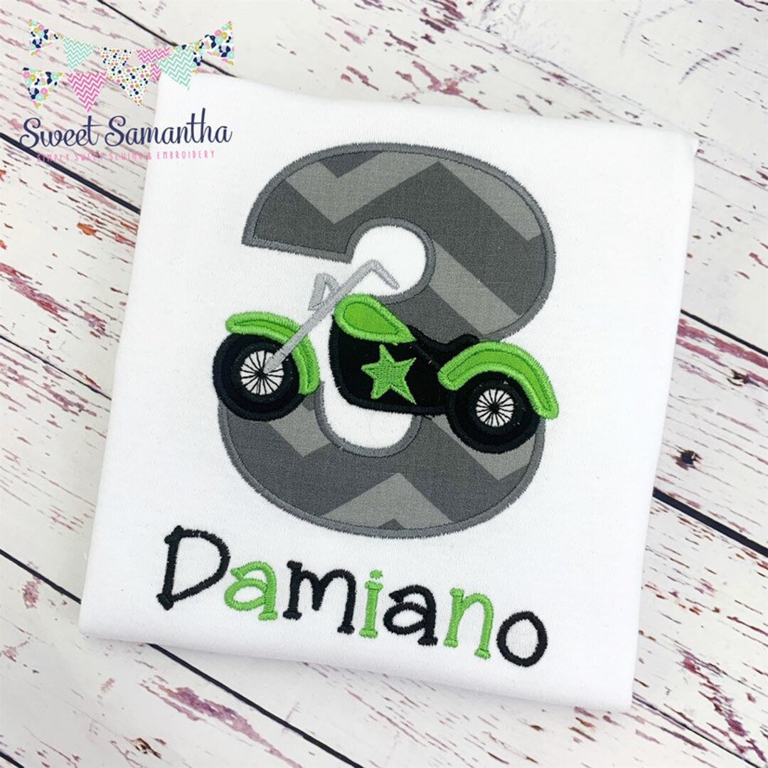 Boys Motorcycle Birthday Shirt Biker Birthday Shirt Kids Motorcycle