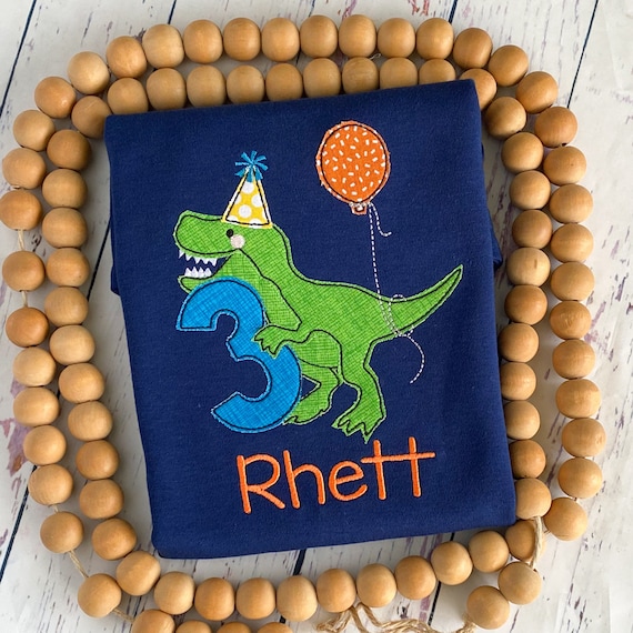 Boys Dinosaur T Rex Birthday Shirt - T Rex Shirt