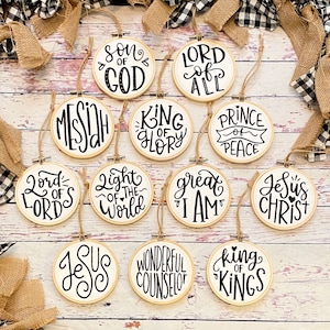 Names Of God Christmas Ornaments - Jesus Christmas Ornaments