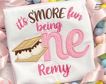 It’s S’more fun being One Birthday Shirt or bodysuit - S’mores birthday shirt