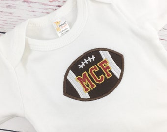 Personalized Boy Football bodysuit - Baby Shower Gift - football Shirt - Baby football Outfit