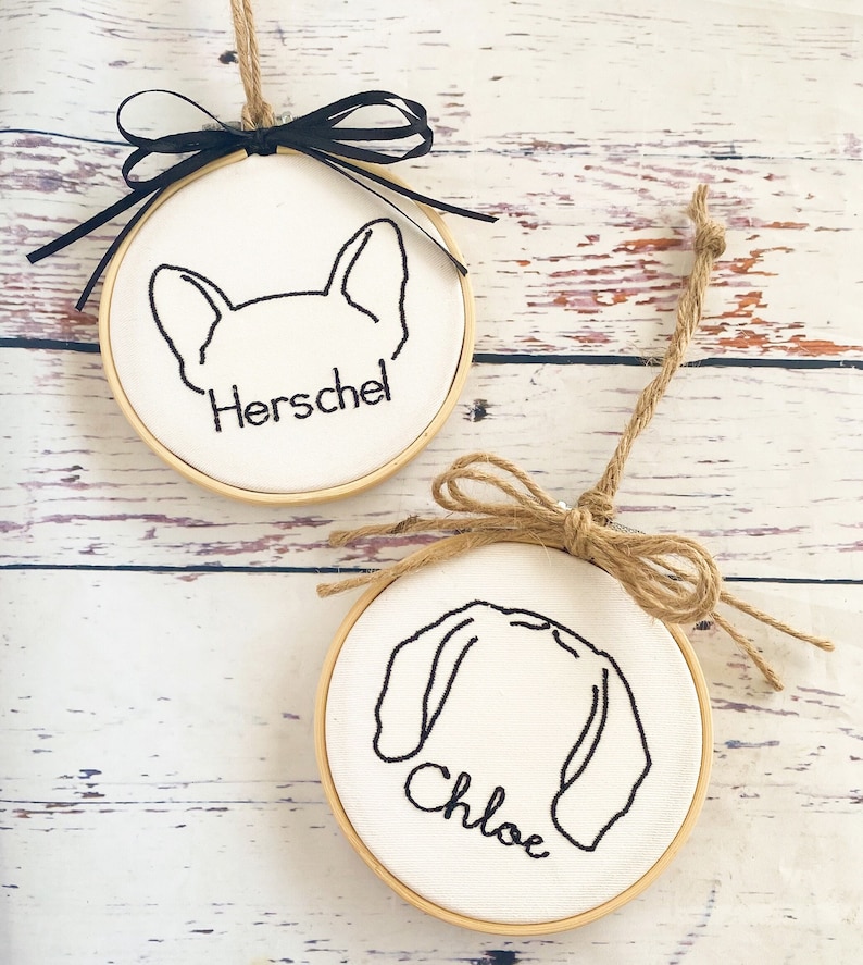 Personalized Dog Ear Ornament - Thumbnail 2