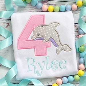 Dolphin Birthday Shirt - Beach Birthday Party shirt - Dolphin Shirt