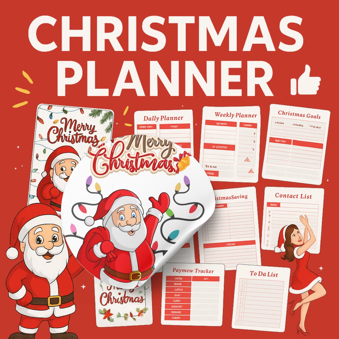 Ultimate Christmas Planner Printable, Holiday Planning Binder (digital ...