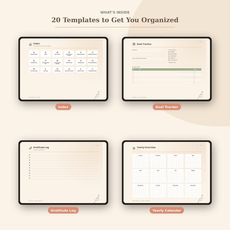 Digital Planner 2026 | Hyperlinked Goodnotes Planner | Cozy Aesthetic ...
