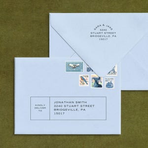 Envelope Address Template | Printable and Editable Envelope Address | Modern Wedding Envelopes | Canva Ready Design