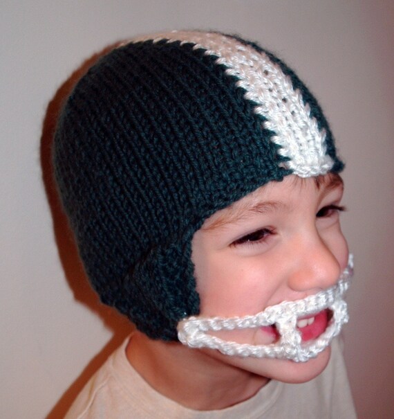 Knit PATTERN Football Helmet Hat PDF Etsy
