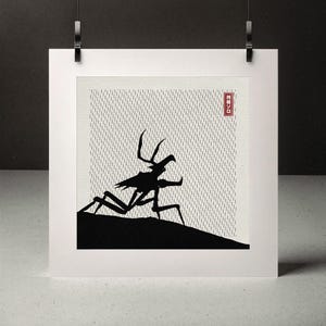 Starship Troopers by ensōlo - minimal movie poster - geeky silhouettes - mounted