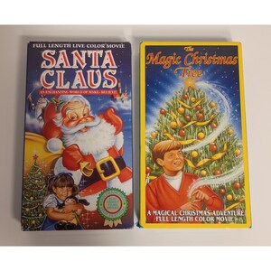 Christmas Cartoons Lot of 2 Santa Claus Magic Christmas Tree VHS VCR Video Tape