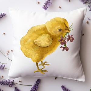 Easter Chick Pillow, Chick Decor, Chicken Pillow, Easter Pillow, Easter Chicken Decor, Chick Pillow, Easter Decor, Animal Pillow