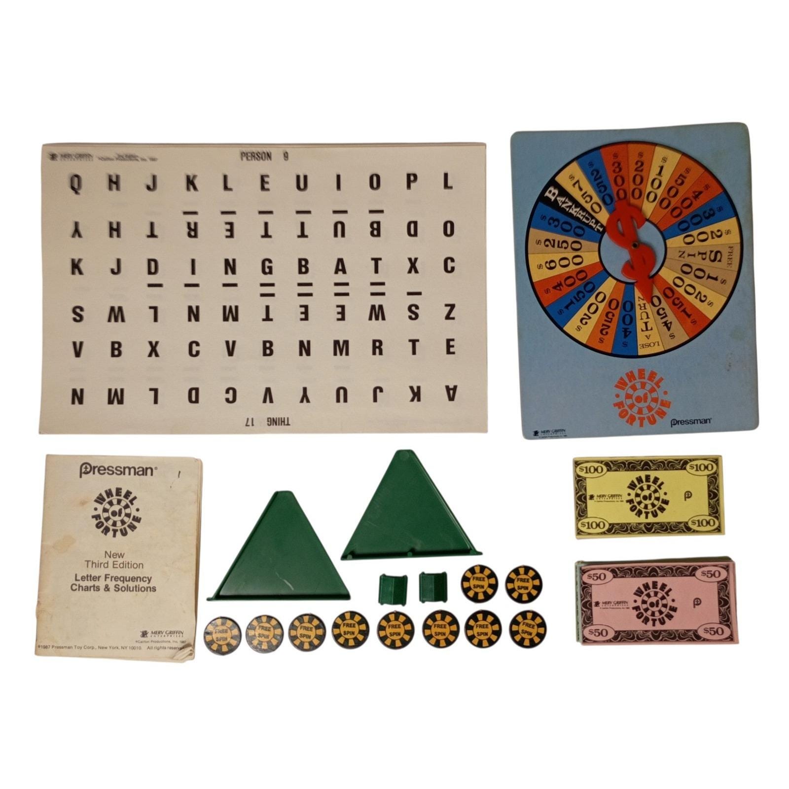 Wheel of Fortune　英語 1986 Wheel Fortune - Etsy