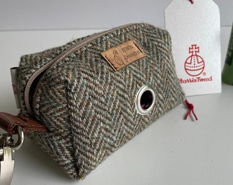 Harris Tweed Dog Poo Bag Dispenser: Stylish Walk Accessory