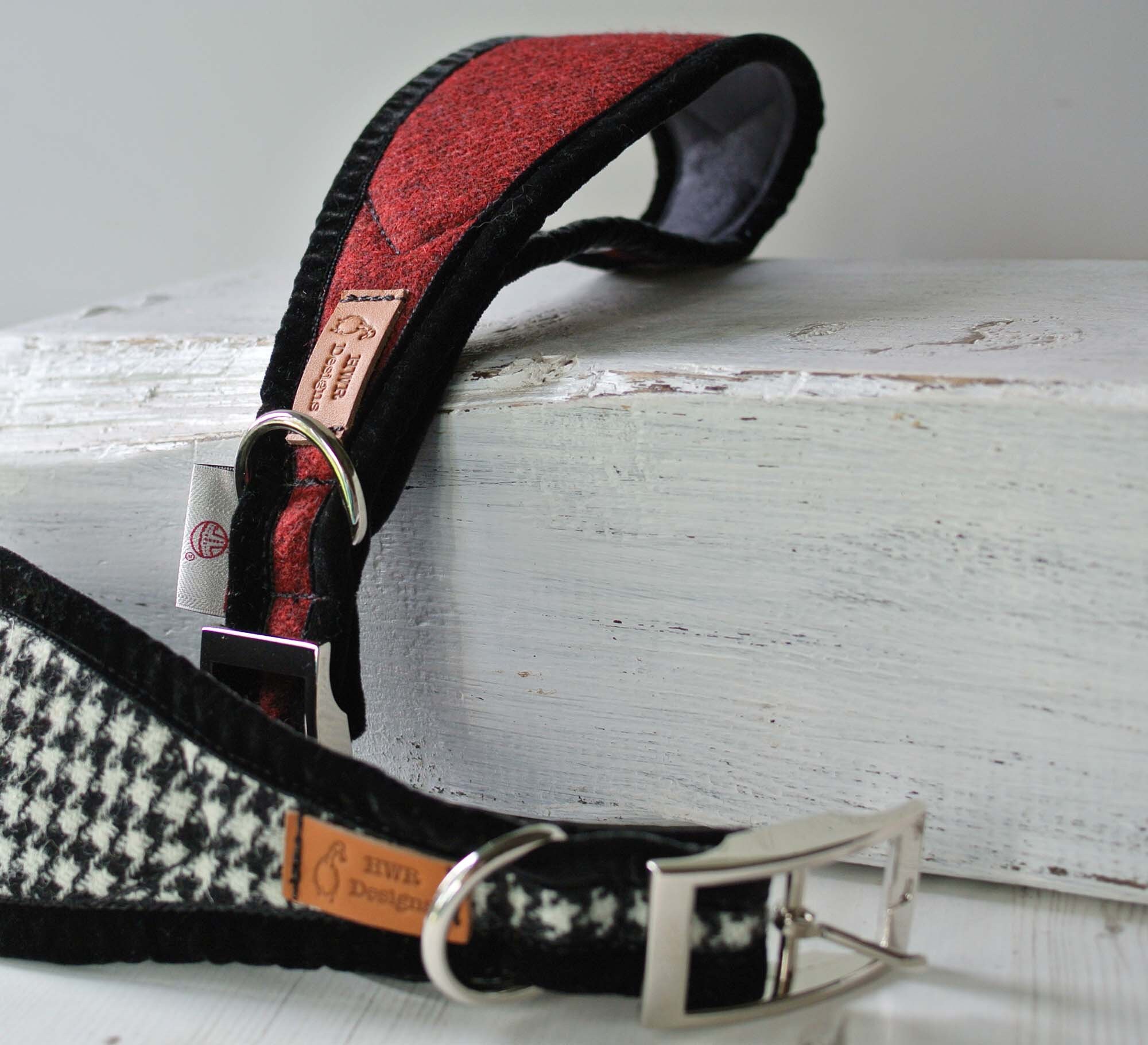 Greyhound collar Sighthound Collar Harris Tweed collar for Etsy