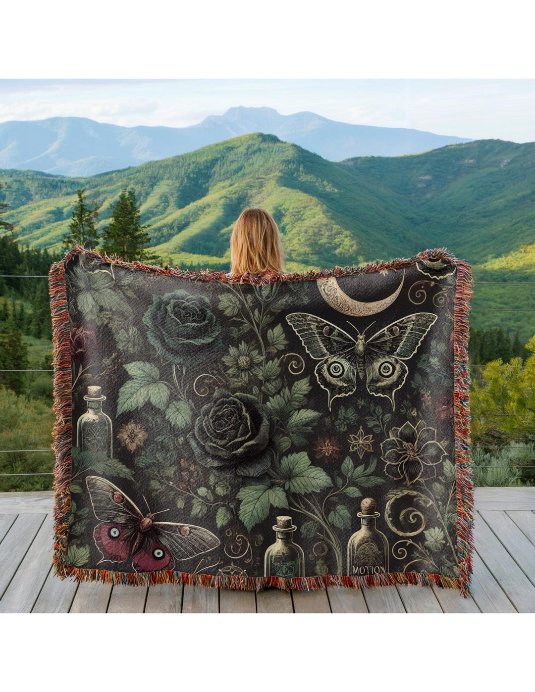 Dark Cottagecore Blanket